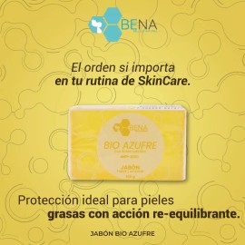 Bena Belleza Natural Jabon Artesanal Bioazufre Glicerina Antiacne Piel Grasa Bena