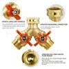 IPOW Upgrade Full Flow Garden Hose Splitter with Stainless Steel