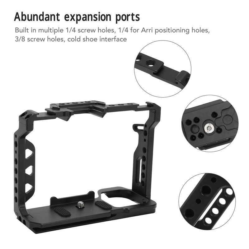Camera Full Cage for A7M4 A7R3 Aluminum Alloy Camera Video