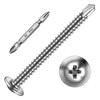 Mywish 100pcs #8×2" Self Tapping Screws for Metal, Sheet Metal