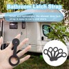 Treki 5 PCS RV Shower Door Travel Latch Strap, RV