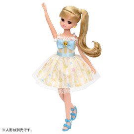 Takara Tomy Licca Takara Tomy LW-04 Colorful Star Dress Up Doll, Pretend Play Toy, Ages 3 and Up, Passed Toy Safety Standards, ST Mark Certified