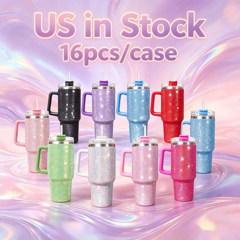 40 OZ Rhinestones Bling Heat Retention Drinkware 40 OZ Water