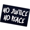 No Justic No Peace Patch Embroidered Morale Biker Applique Fastener