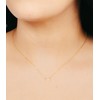 BLANK SLATE Dainty Adjustable Mini Stud Rhinestone Necklace 18k Gold
