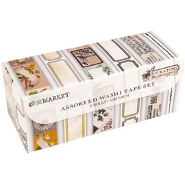 49 AND MARKET Curators WASHI Tape 6 Rolls, Assortment