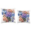 Creeping Phlox Bouquet Floral Pastel Colors Graphic Throw Pillow