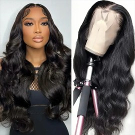 Original Vietnamese Raw Hair Wig Bone Straight Burmese Curly 13x4 HD Lace Front Wig 100% Natural Human Hair Wigs for Black Womenstyle: Body Wave, stretched length: 12 inches, Lace Size: hd 4x4 closure wig 180%