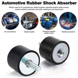 TKSE Rubber Mount, Pack of 4 M8 M6 Rubber Vibration Insulation Holders Rubber Mounts Shock Absorber Anti-Vibration Silentblock Coils (VD30*20 M8*23)