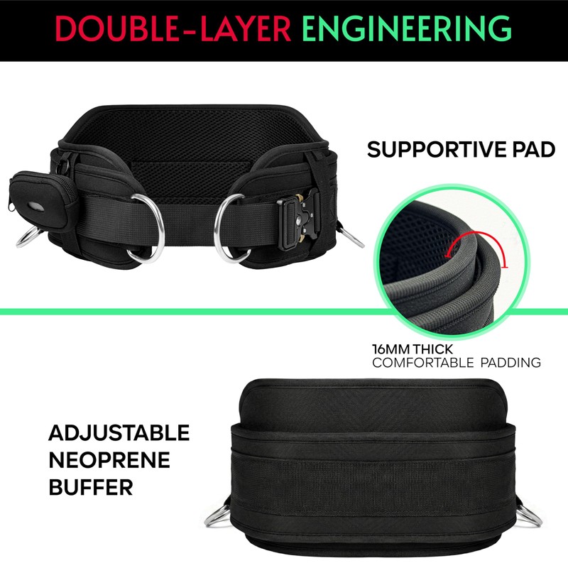 Crostice Squat Belt Attachment Compatible with Tonal Machine, Dual-Layer Hip