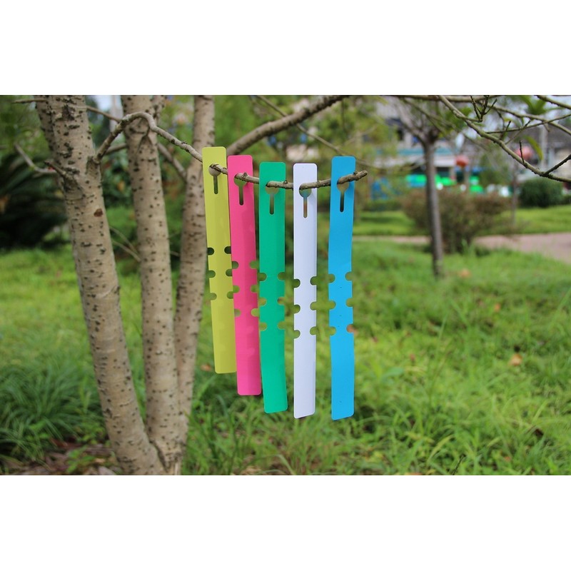 KINGLAKE 200 Pcs White Plastic Plant Tree Tags Nursery Garden
