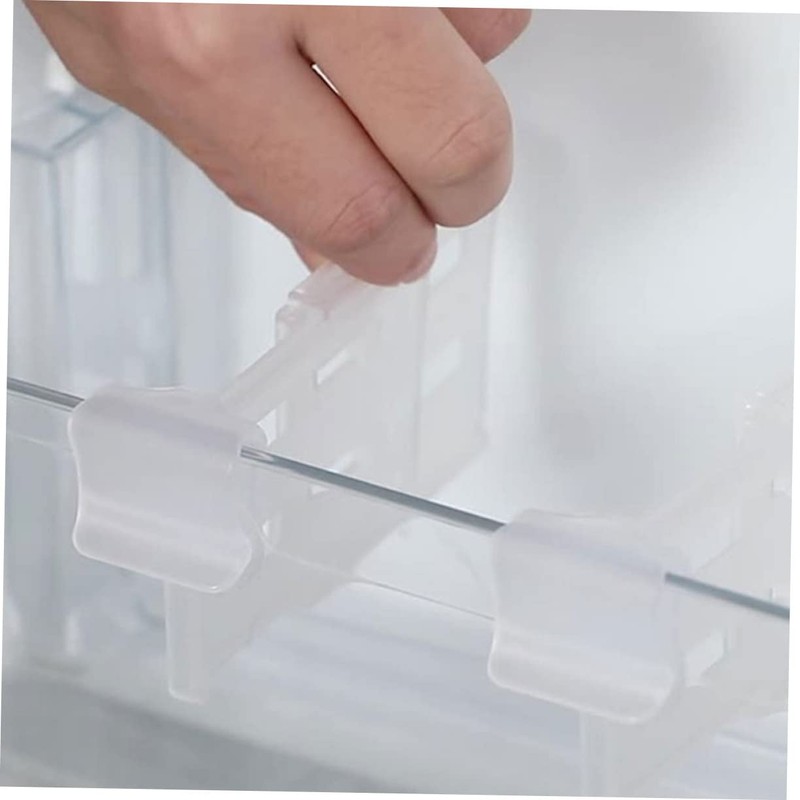 Operitacx 8Pcs Expandable Fridge Organizers Side Door Dividers for Refrigerator