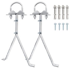 XRDS-RF Antenna Wall Mount 12 Inch Heavy-Duty Stand Off Wall Mast Mount Windproof Antenna Mounting Bracket (2-Leg + 2-Leg)