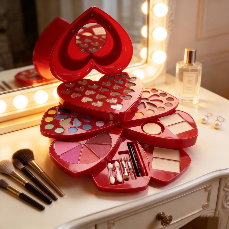 Heart Shape Makeup Kit - 60 Colors All-in-One Full Cosmetic