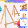 Jupwalz 24 Pack Wood Easels for Painting and Display (9