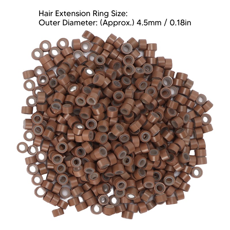 Hair Extension Tool Kit with Silicone Rings Crochet Pulling Hook