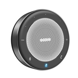 Enther&MAXHUB Bluetooth Speakerphone with 6 Mics,360° Enhanced Voice Pickup,PZM Voice Balance,DSP Noise Reduction,USB C,Conference Speaker Compatible with Leading Platforms, Home Office