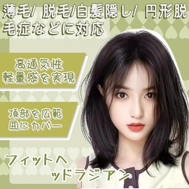DAILUOSI Partial Wig, Top of the Head, Point Wig, Fully Hand Planted, 100% Human Hair, 3D Structure, Hairpiece, Women's Volume, Wig, Breathable, Lightweight, Partial Wig, Thin, Medical Use, Hair