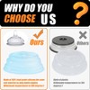 2 in 1,Silicone Covers for Food Storage & Microwave Place
