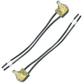 Txelegant Zing Ear ZE-107M 3/8 Push Switch Rotary Dimmer Lamp Light Switch 3A 125VAC Brass Repair Kits Replacem