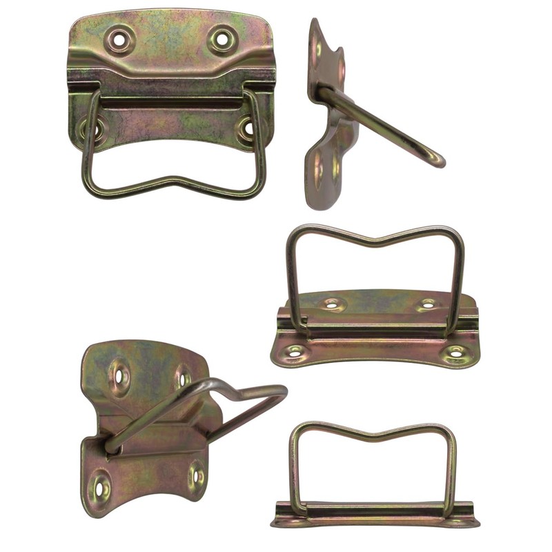 Fuxxer® 4 x Metal Folding Handles for Chests, Boxes, Cases,