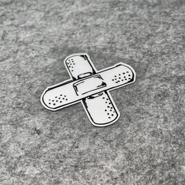 Car Styling Sticker for Funny Cross Band-Aid Blood Wood Decals Auto Window Tail Bumper Graphics Vinyl