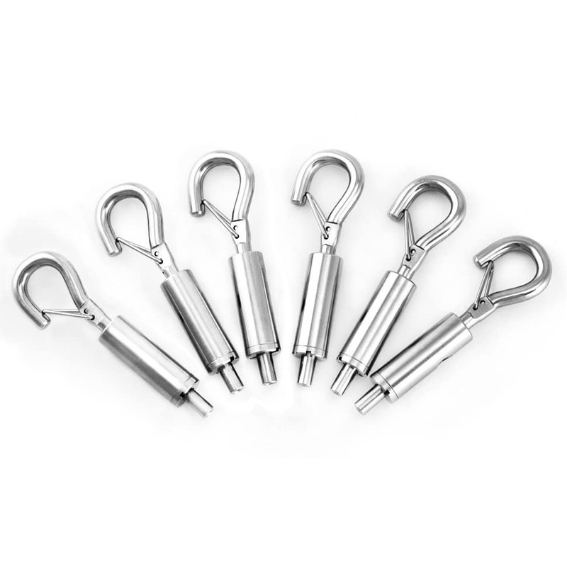 QWORK Steel Wire Rope Hanger, 40 Pack Portable Hook &