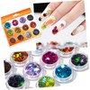 Ipetboom 3sets Nail Gems Manicure Rhinestones Art Stickers DIY Supplies