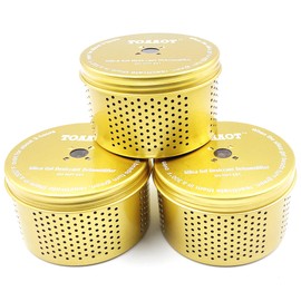 Gun Safe Dehumidifier, Moisture Absorbers, TOAAOT 200g Silica Gel Canister for Gun Case, Tool Box (3 Units)