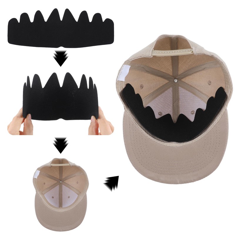 Ymapinc 10Pcs Hat Sweat Liner Protector Baseball Caps Inserts Shapers,