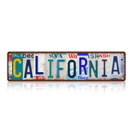 Vintage California Wall Decor Street Signs Metal Tin Signs 16 x 4 Inches