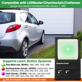 Fiada Garage Door Opener Wall Mount Compatible with Liftmaster 41A5273-1 78LM, Multifunction Keypad Control Panel with Lighting Control, Wired Replacement Panel Wall Keypad Button