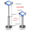POTONZ Wall Mount Ceiling Mount Pipe Supports,Adjustable Pipe Clamps Stainless