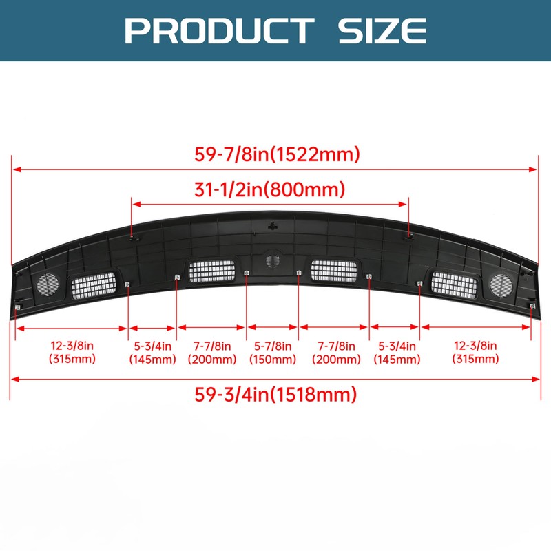 KUAFU Upper Dashboard Panel Replacement Compatible with 2002-2005 Dodge Ram