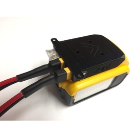 Terrafirma Technology LS XT60 Adapter for Dewalt or Hercules 20V max Batteries Fused Dual Output Expandable black