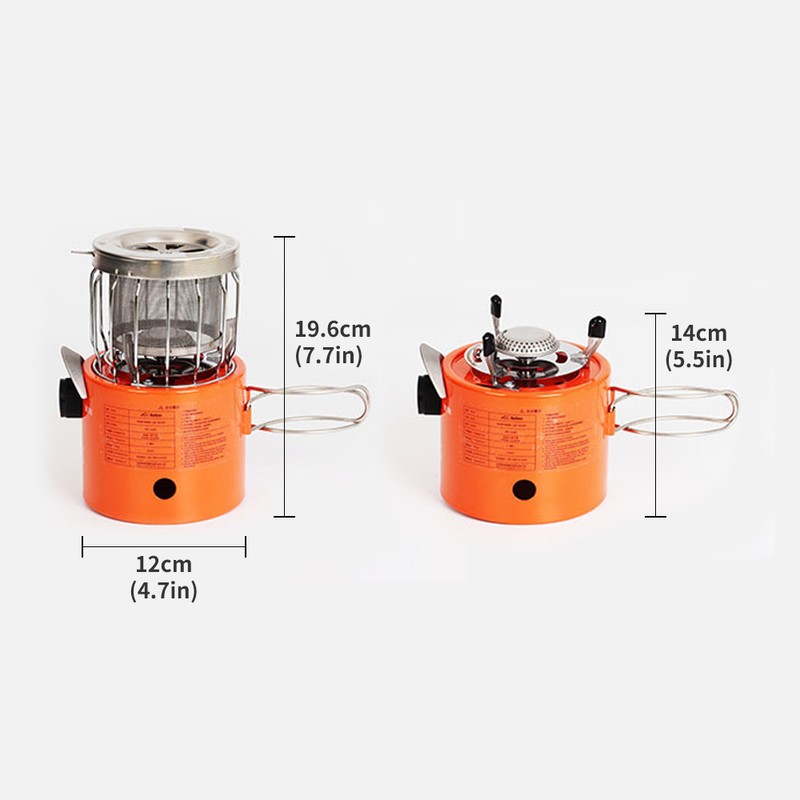 Portable 2000W Gas Heater Outdoor Camping Stove Heating Cooker for