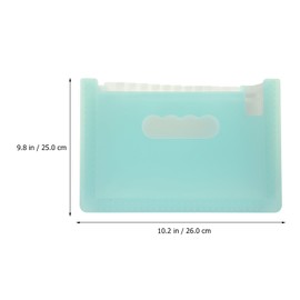 Card Box 13 Accordion File Organiser A5 - Voucher Organiser Wallet Mini Extension File Folder for Cards Receipt Control (Blue) Pocket