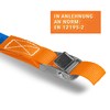 Alubox Lashing Strap with Clamping Lock 25 mm Wide Orange