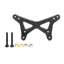 LCX Racing RC Car CNC Machined Carbon Fibre Front Shock Tower for 1/16 LOSI Mini-B Buggy, Upgrades Parts Accessories