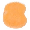 Foot Scrubber Massager with Suction Cups Orange Soft Foldable Shower