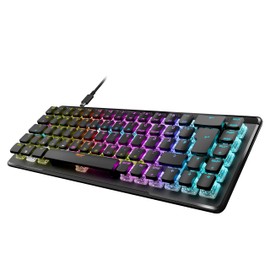 Roccat Vulcan II Mini Air – 65 Prozent Wireless optische mechanische Gaming-Tastatur, anpassbare RGB-Beleuchtung, abnehmbares Kabel, Titan II Tactile Schalter, Aluminiumplatte, Schwarz