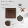Vent Systems 5 x 5 Inch (Duct Opening Size) Brown
