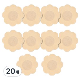 Kelbon Men's Cover Nipple Patch Band Flower Type, 20 Pieces / 켈본 남성용 커버 니플패치 밴드 플라워타입, 20개