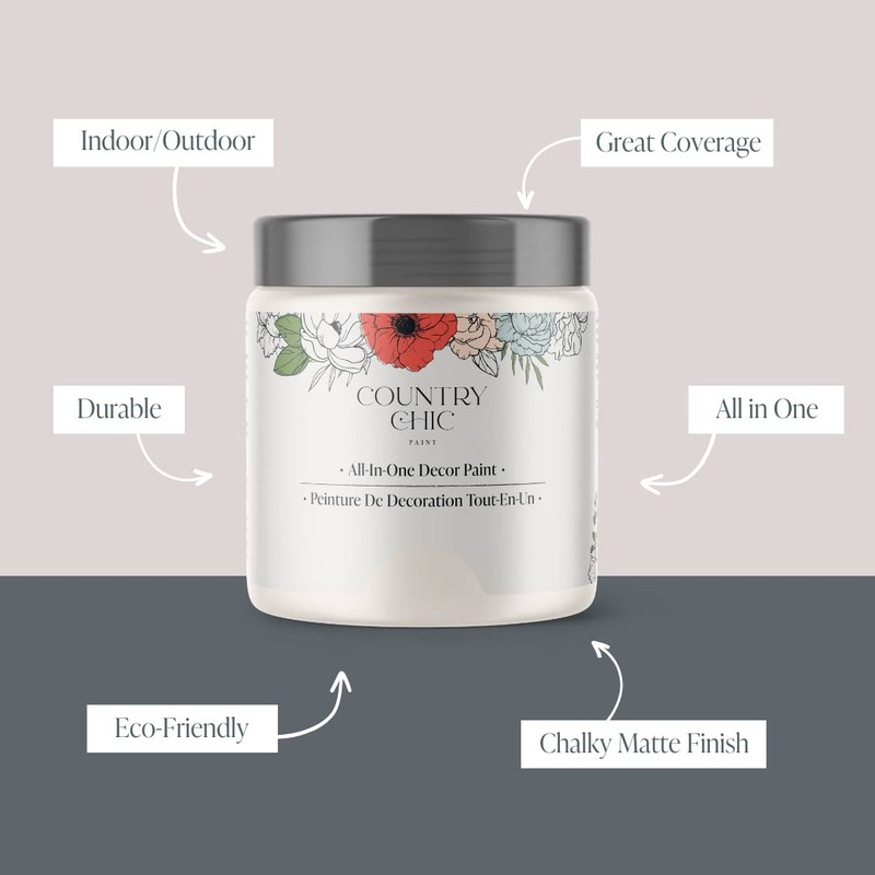 Country Chic All-in-One Chalk Paint for Furniture, Cabinets, Home Decor,