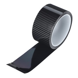 Pegatina universal para el umbral de la puerta del coche, pegatina negra para el umbral de la puerta del coche, pegatina de fibra de carbono, película protectora resistente a los