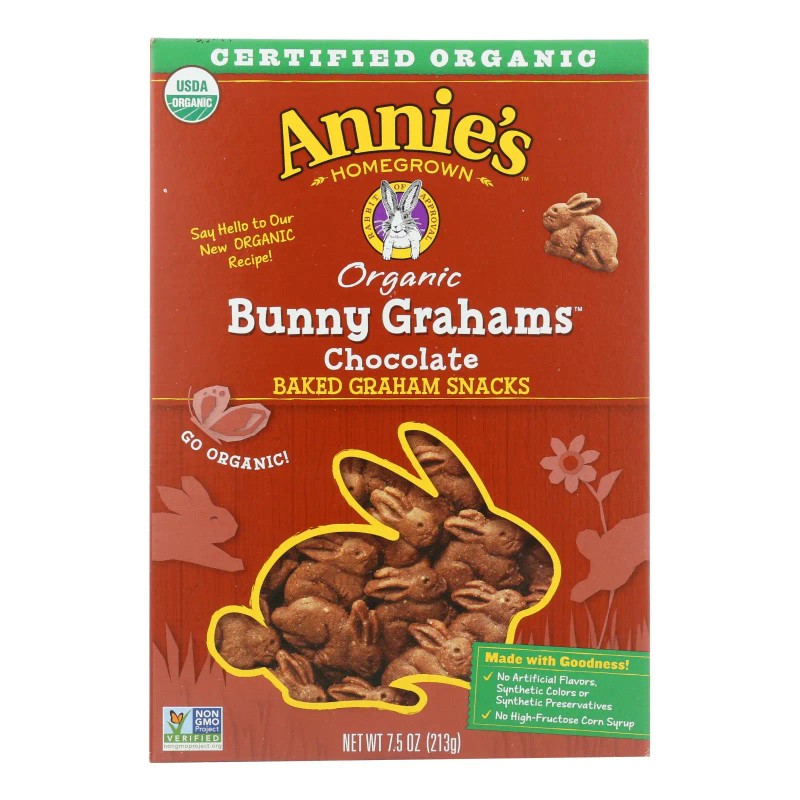 UD_Annie's Homegrown Bunny Grahams Chocolate Case of 12 7.5 oz