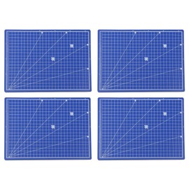 A4 Cutting Mat, Craft Cutting Board, Non-Slip Surface, Fabric Cutting Mat, Multifunctional Cutting Mat, Cutting Mat for Artists, Quilting, Cutting Pads, Engraving, 4 Pieces