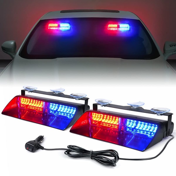 Xprite 2-in-1 High Intensity 32 LED Emergency Dash Strobe Warning