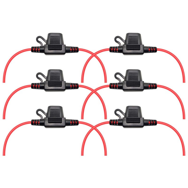 VANTRONIK Waterproof MINI Inline Fuse Holder with 16 Gauge AWG