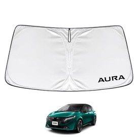 SAWAKAKI Nissan Aura E13 Special Design Sunshade for Windshield with Logo Sun Protection Thermal Insulation UV Protection UV Protection Protection Heat Protection Compact Storage